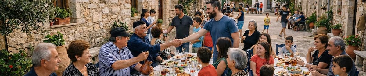 FAMILLE EN CRETE